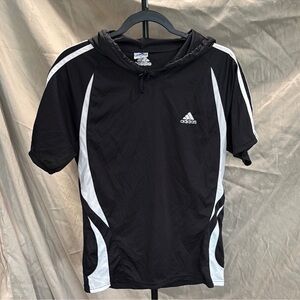 adidas Black and White Kids Hoodie